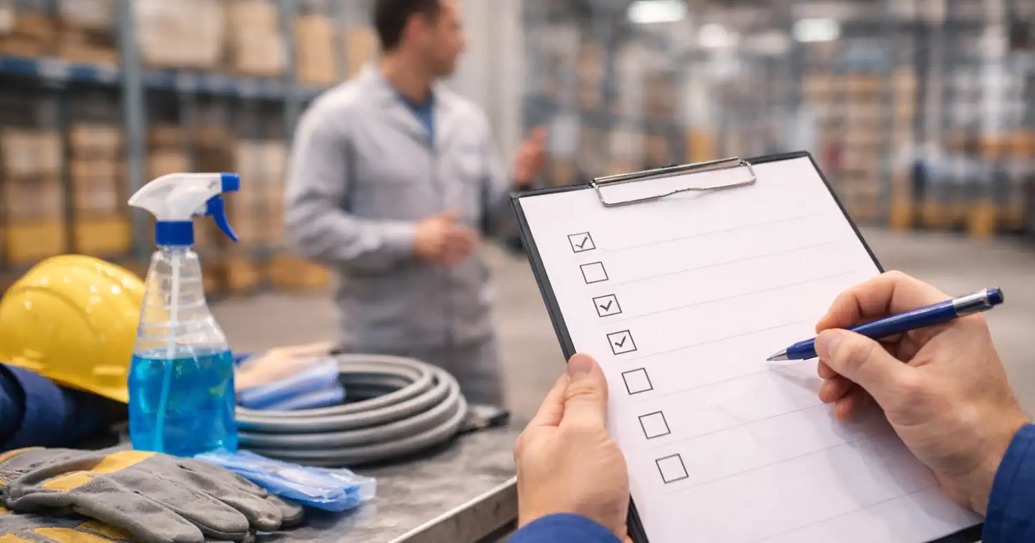 Ipari takarítási „checklist” ajánlatkéréshez