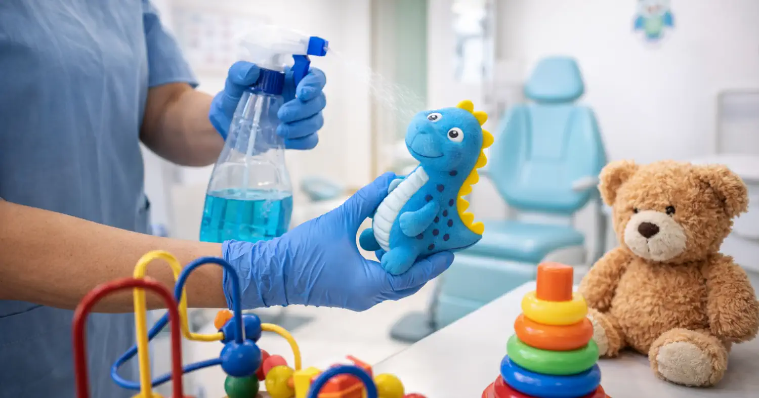 Gyerekbarát rendelők takarítása